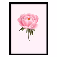 قیمت و خرید تابلو دکوراتیو مدل نقاشی گل رز صورتی کد 2103