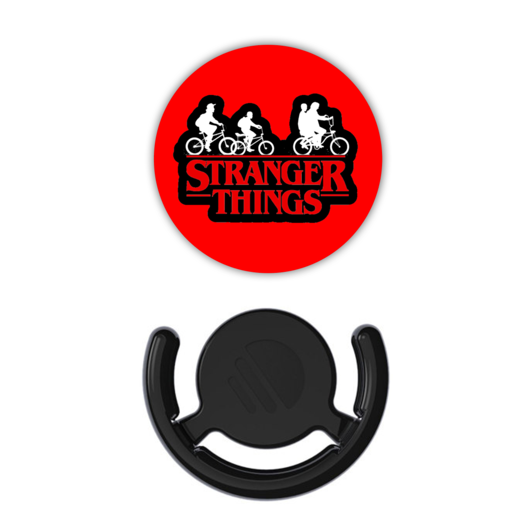 پایه نگهدارنده گوشی موبایل و تبلت مدل پاپ سوکت طرح استرنجر تینگز به همراه پاپ کلیپ