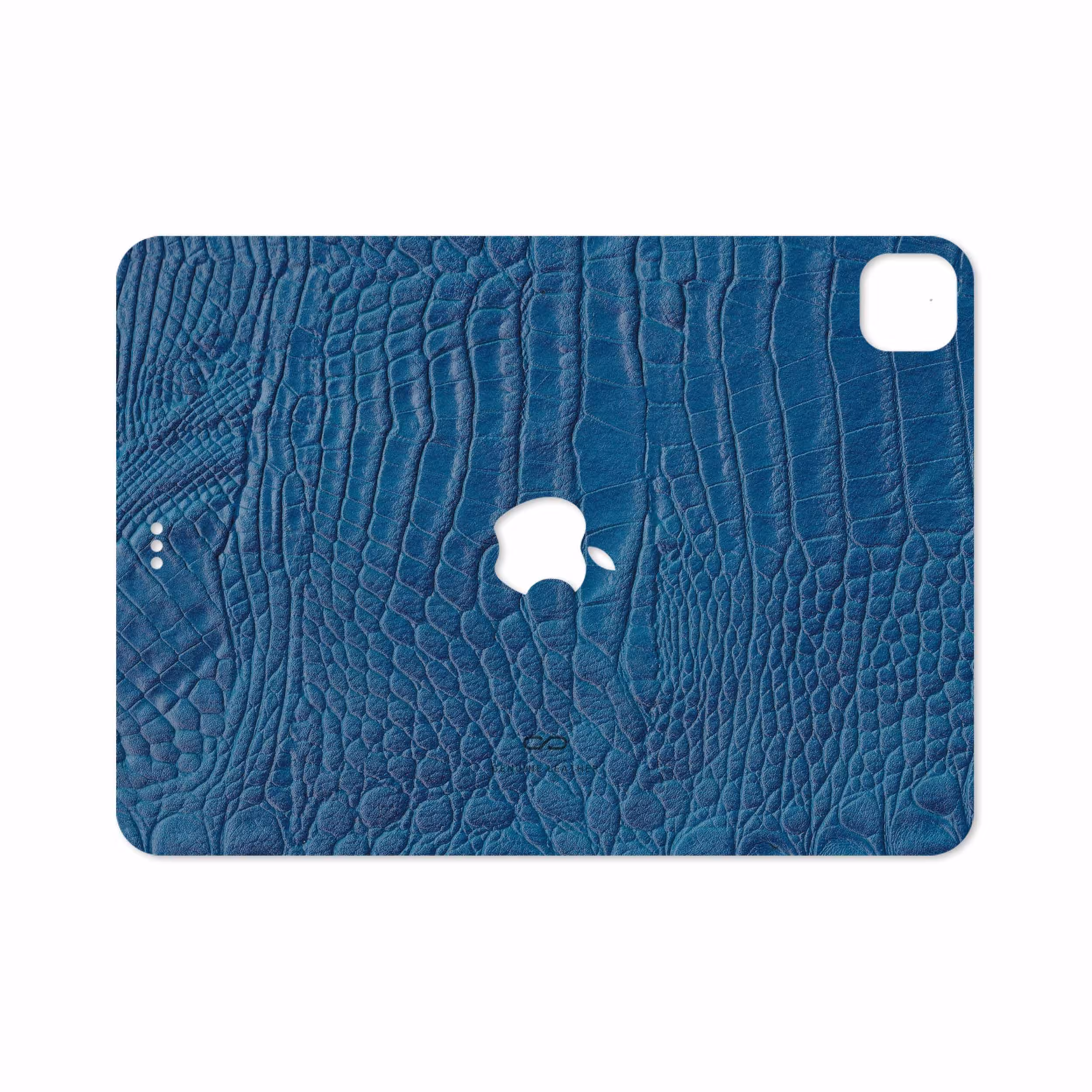 برچسب پوششی ماهوت مدل Blue-Crocodile-Leather مناسب برای تبلت اپل iPad Pro 11 (GEN 2) 2020 A2228