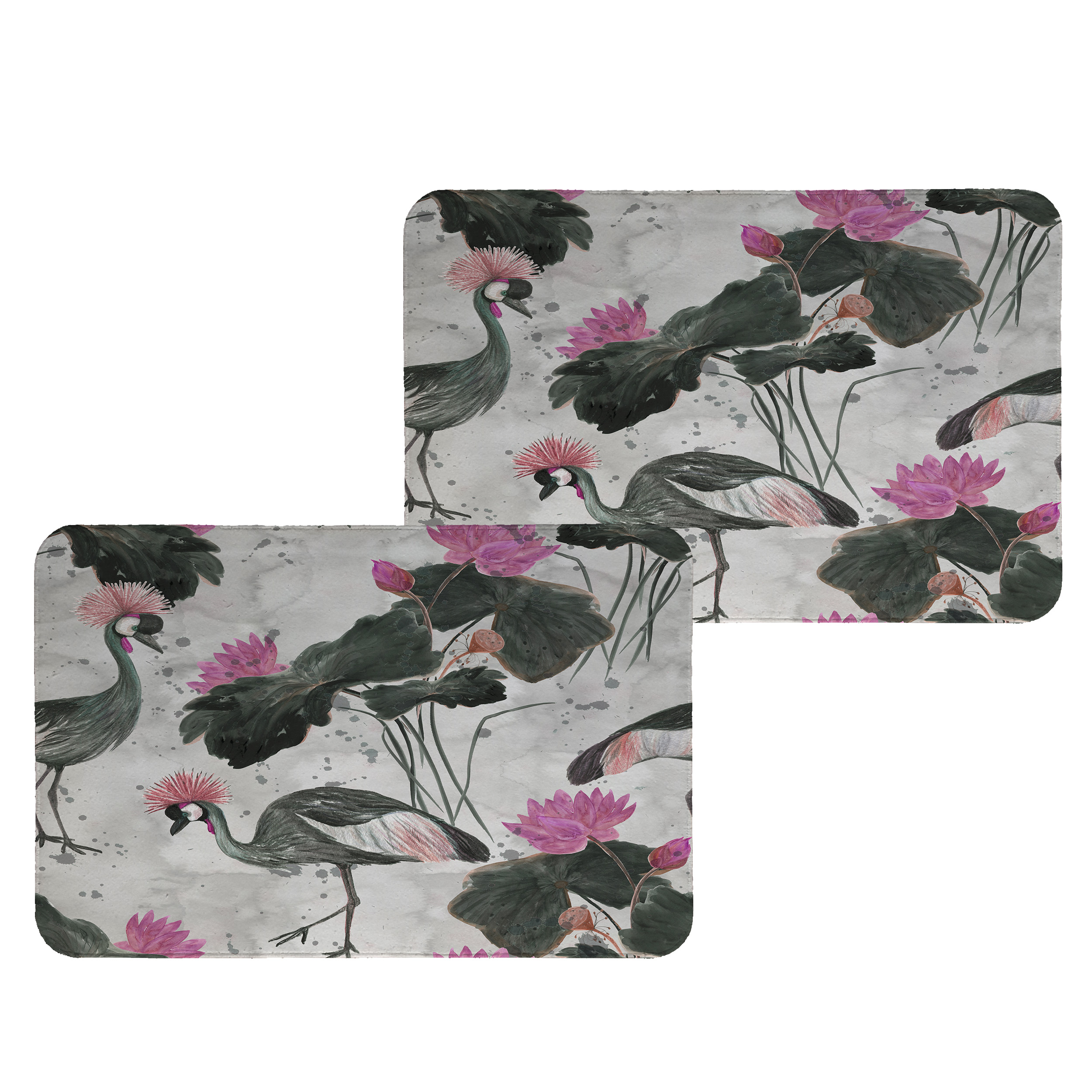 زیربشقابی طرح فلامینگو کد 5070 مجموعه 2 عددی