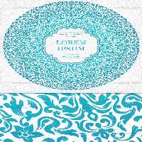 وکتور شمسه سنتی آبی رنگ | گرافیک با طعم تربچه