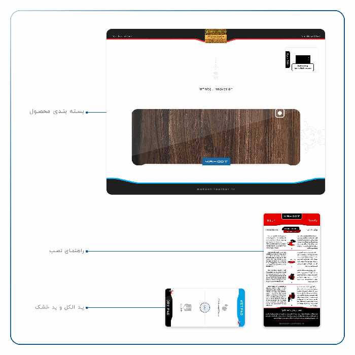 برچسب پوششی ماهوت مدل Dark Walnut Wood مناسب برای تبلت سامسونگ Galaxy Tab E 9.6 2015 T560