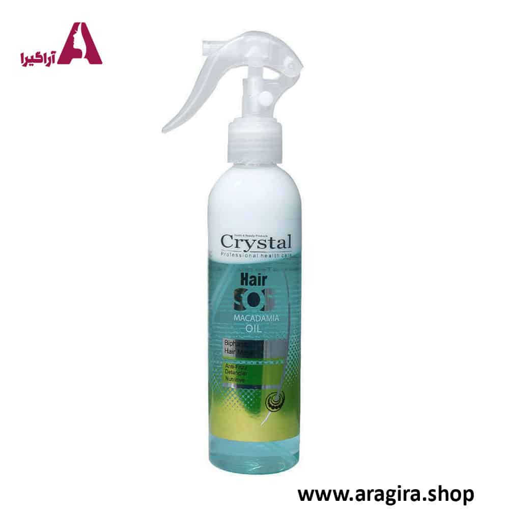 ماسک مو دو فاز حاوی روغن ماکادمیا کریستال 250ml