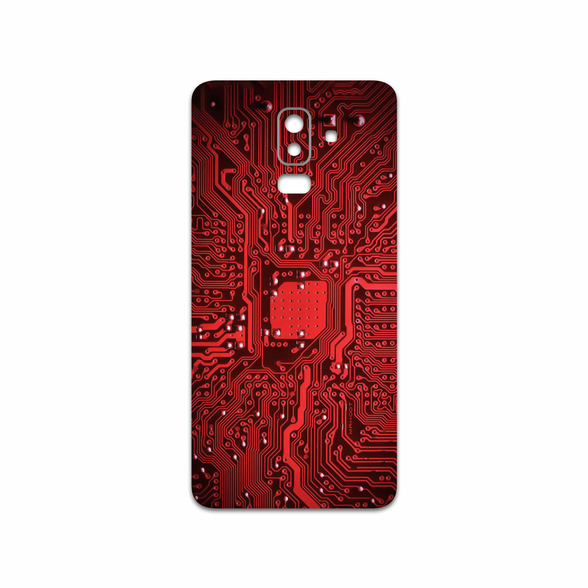 برچسب پوششی ماهوت مدل Red Printed Circuit Board مناسب برای گوشی موبایل سامسونگ Galaxy J8