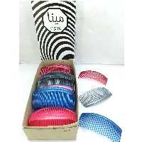 شانه زلفی متالیک کوچک رنگی