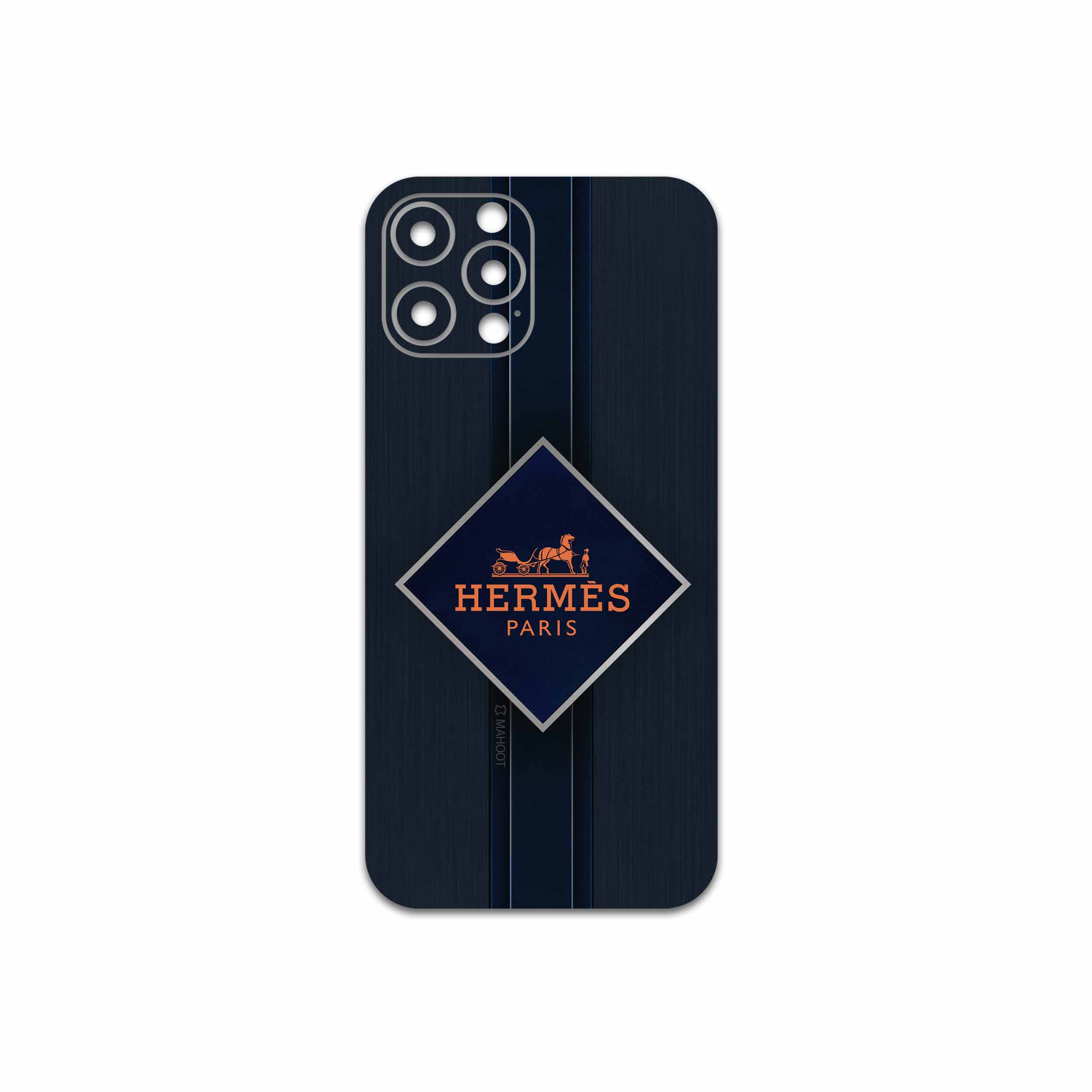 برچسب پوششی ماهوت مدل Hermes-Logo مناسب برای گوشی موبایل اپل iPhone 12 Pro Max