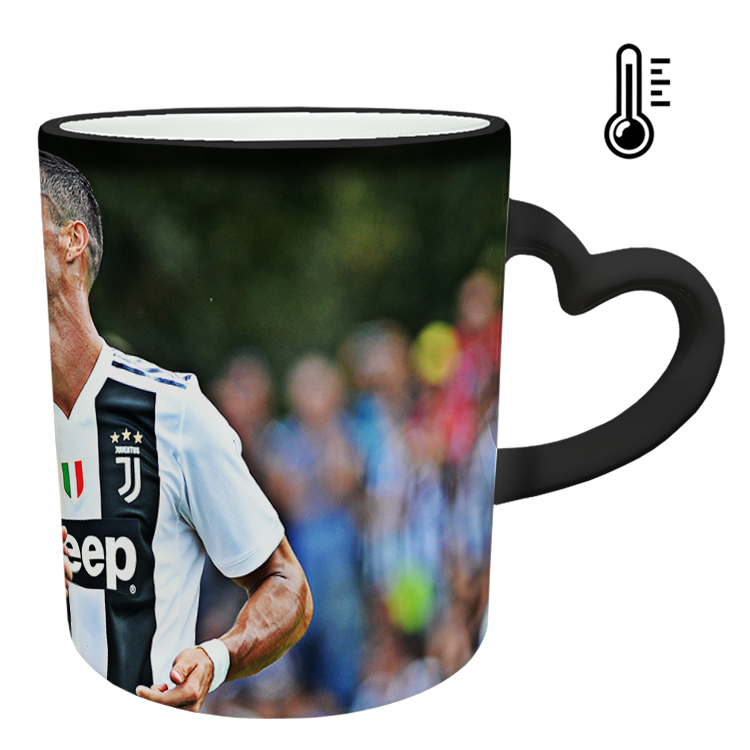 ماگ حرارتی مدل دسته قلبی طرح رونالدو کد 264