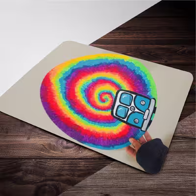 ماوس پد طرح Hippie کد 3312