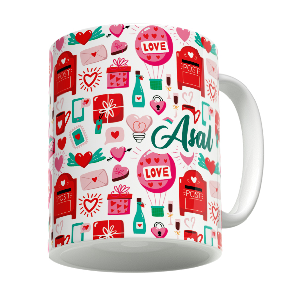 ماگ رژارت مدل اسم عسل