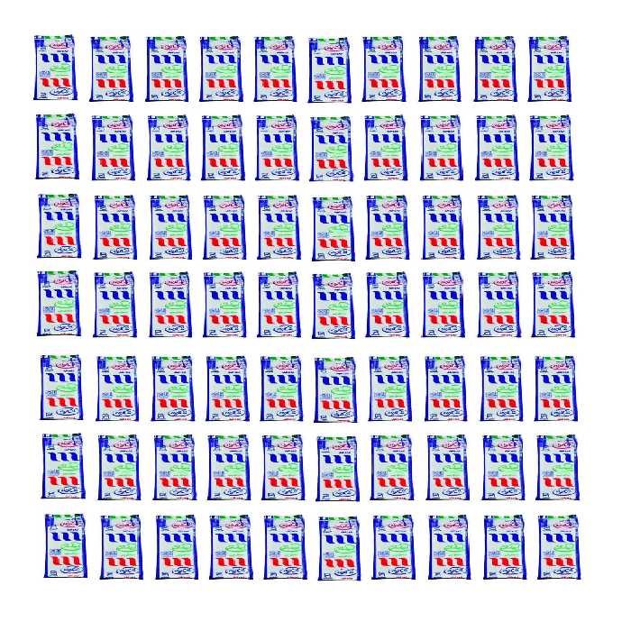 دستمال کاغذی جیبی 10 برگ شکوه مدل MK70 مجموعه 70 عددی