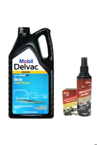 روغن و مکمل موتور DELVAC MODERN LIGHT COMMERCIAL T 5W 30 7 L UT: 2023 موبیل اورحینال Mobil