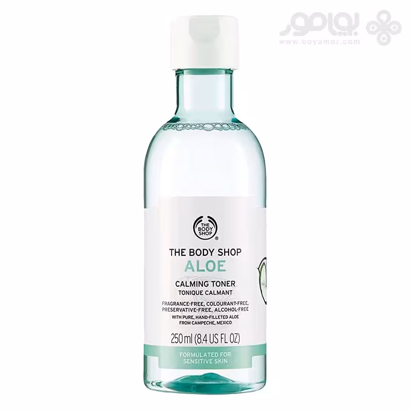 تونر تسکین دهنده بادی شاپ مدل ALOE حجم 250 میل