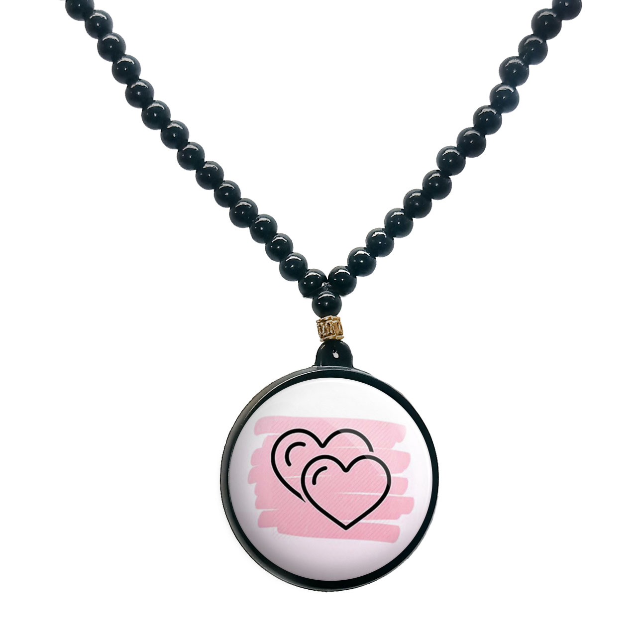 گردنبند پرمانه طرح عاشقانه کد pmd.8141مدل دو طرفه