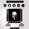 برچسب پلی استیشن ۴ مدل the punisher logo کد PSS-378 