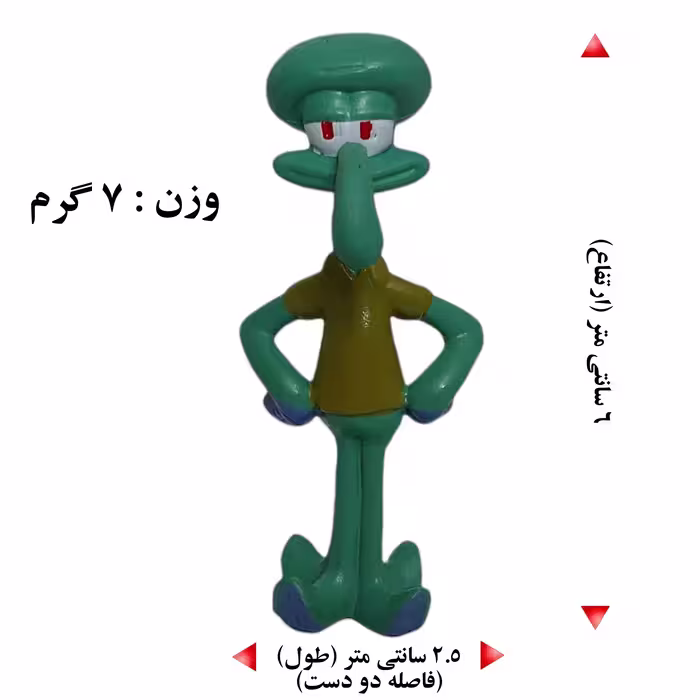 فیگور مدل باب اسفنجی کد 8-2BAB مجموعه 8 عددی