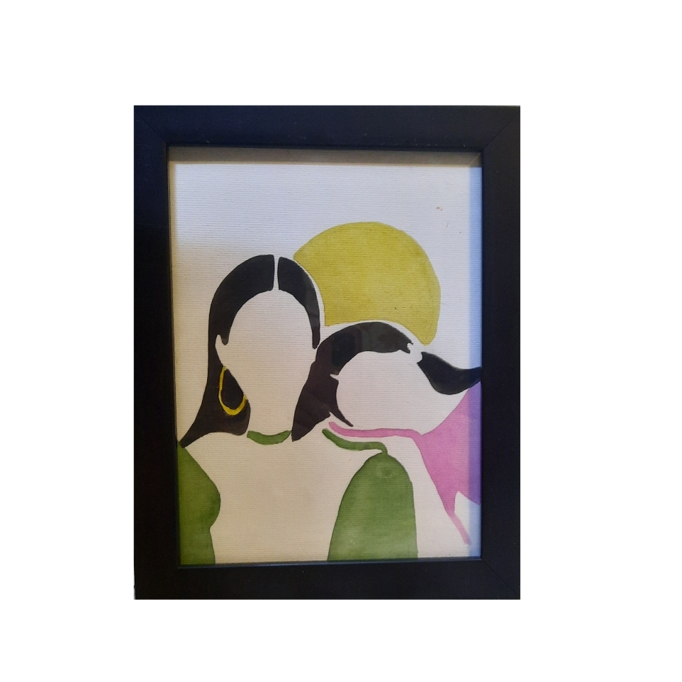 تابلو نقاشی طرح دختر