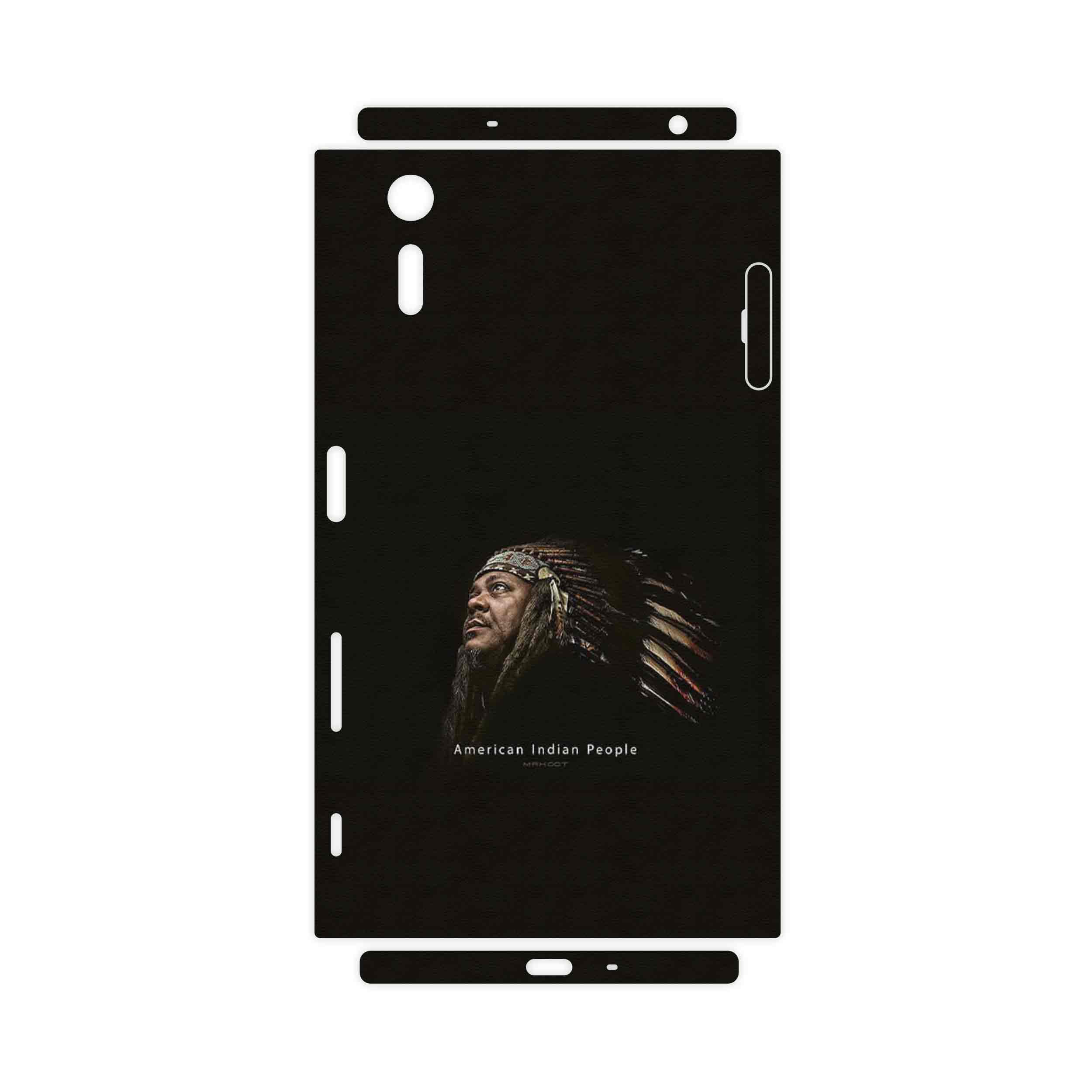 برچسب پوششی ماهوت مدل Portrait of an Indian Man-FullSkin مناسب برای گوشی موبایل سونی Xperia XZ