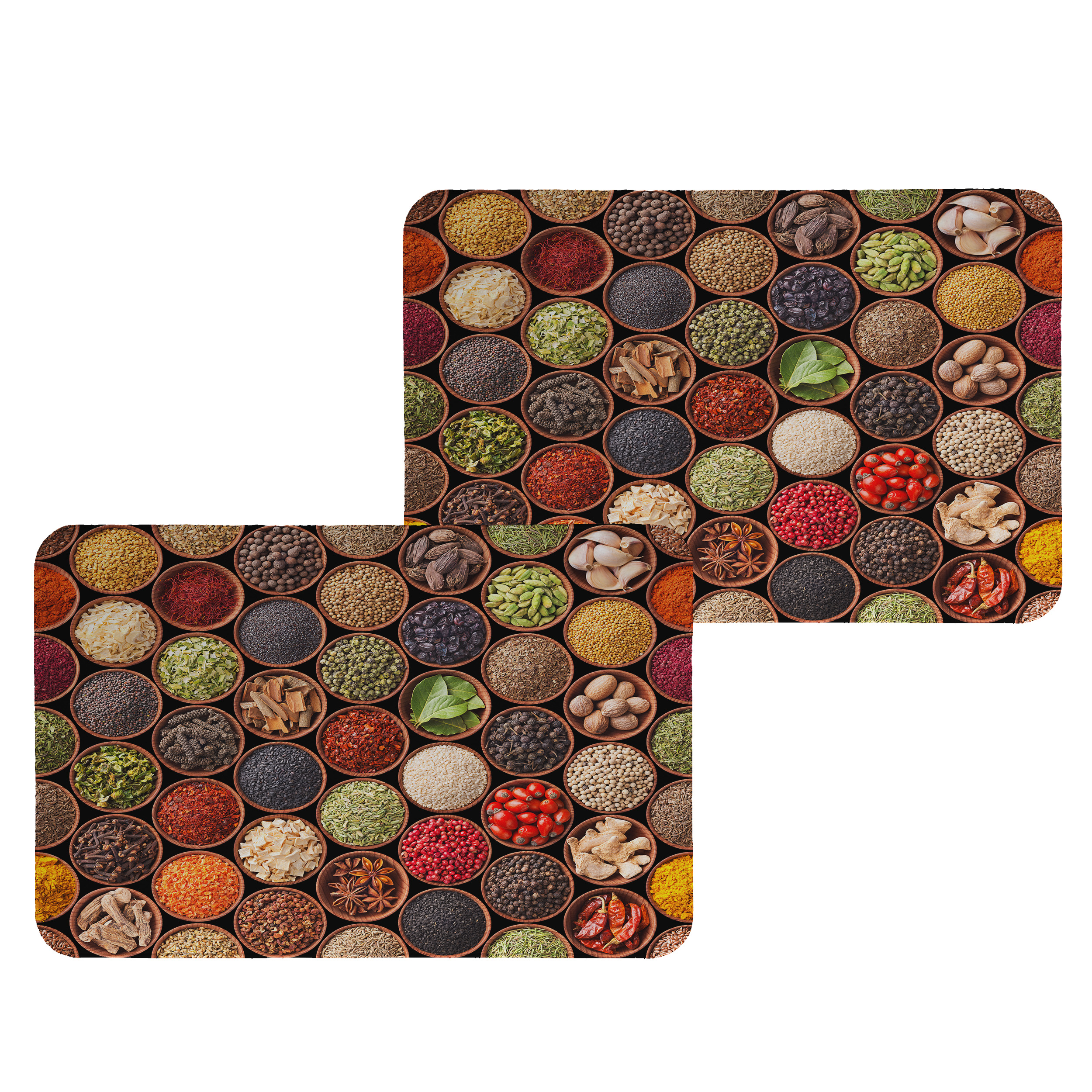 زیربشقابی طرح ادویه کد 5050 مجموعه 2 عددی