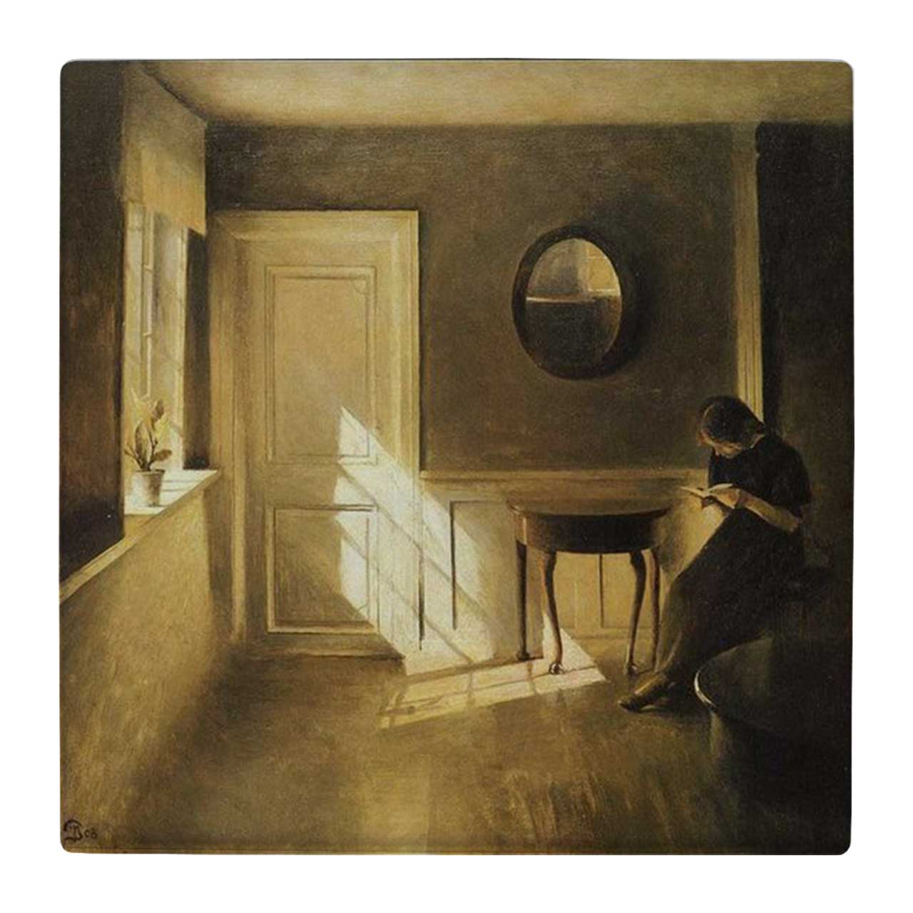 کاشی کارنیلا طرح دختر کتابخوان کد wk4608