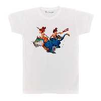 تی شرت آستین کوتاه بچگانه پرمانه طرح غارنشینان کد pmt.6388