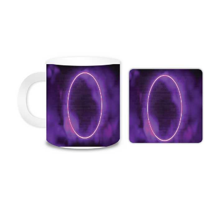 ماگ مدل دایره کد 1874 به همراه زیر لیوانی