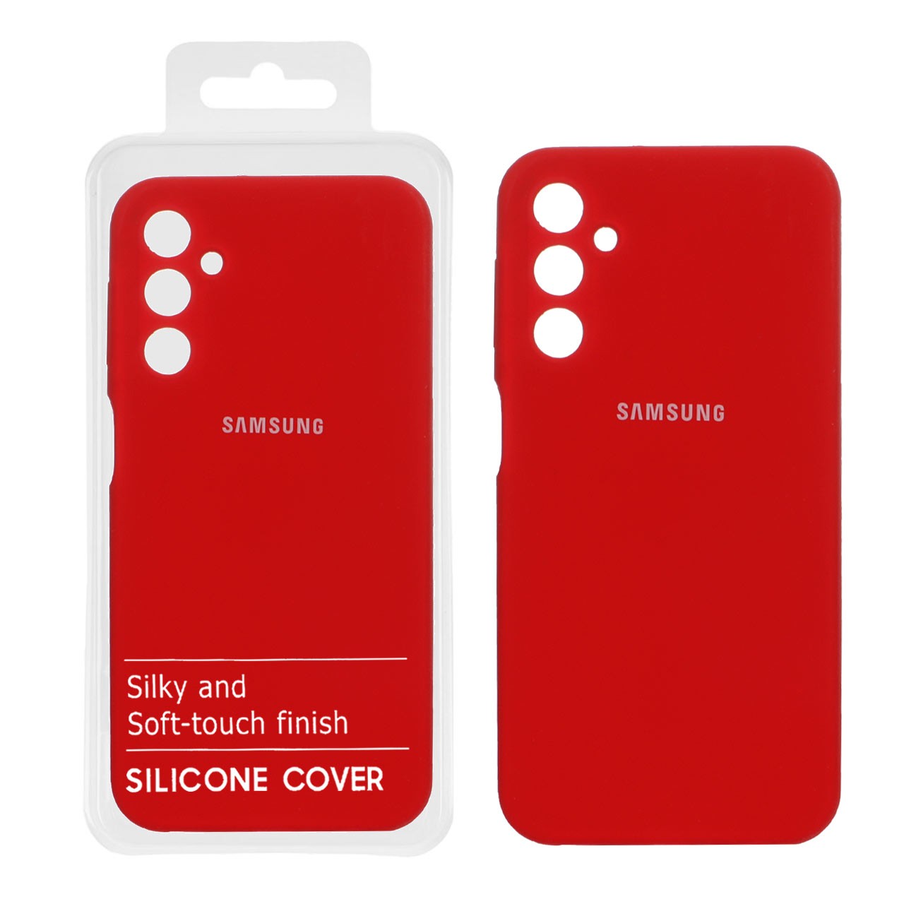 قاب سیلیکونی پاک کنی اورجینال درجه یک Samsung Galaxy A24 - قرمز (پک دار)