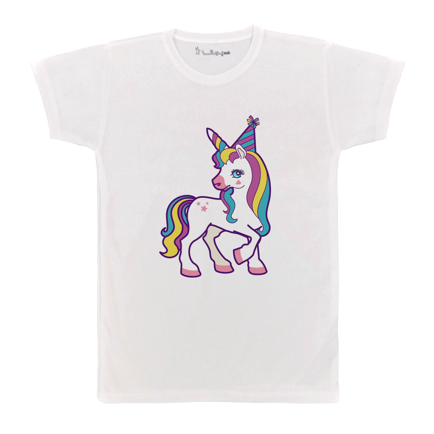 تی شرت بچگانه پرمانه طرح تک شاخ کد pmt.645