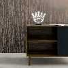 چراغ رومیزی ریموت دار مدل THRONE-GL_WHT-GLASS