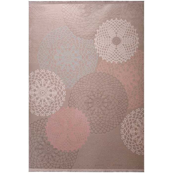 فرش ماشینی زمرد مشهد طرح HA07 زمینه بژ