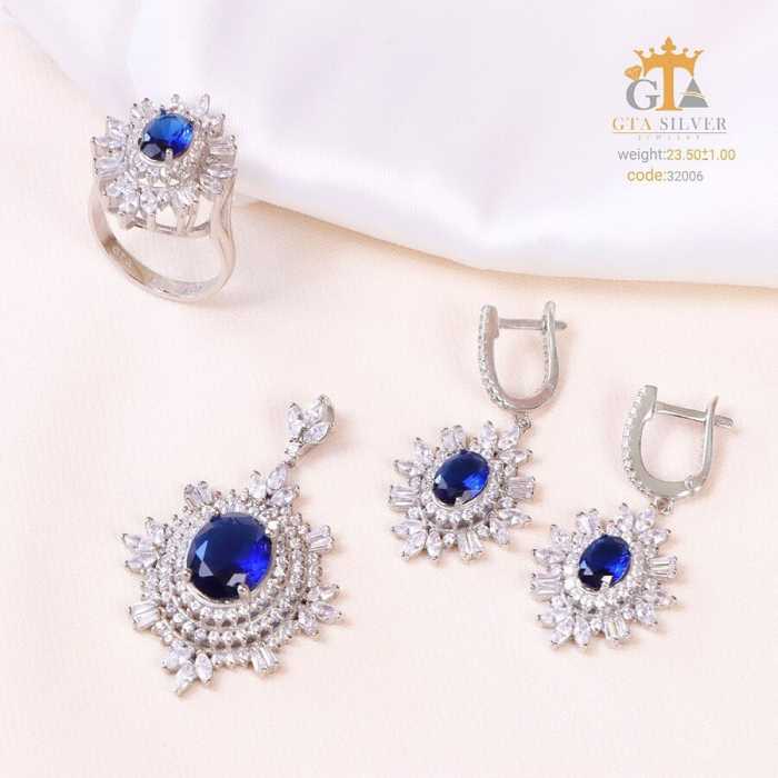 نیم ست نقره آتنا کد 32006-24.5