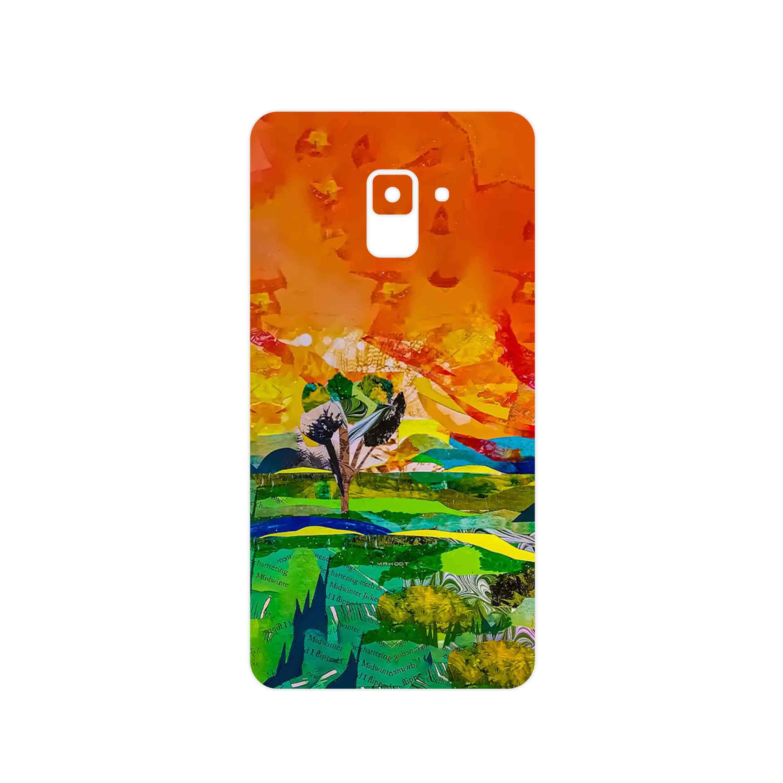 برچسب پوششی ماهوت مدل Collage of Painting مناسب برای گوشی موبایل سامسونگ Galaxy A8 Plus 2018