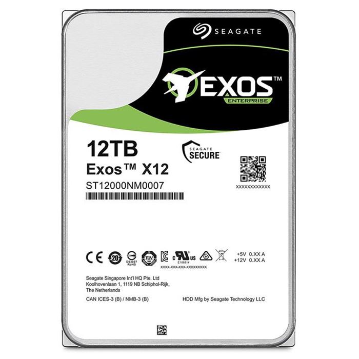 هارد دیسک اینترنال سیگیت مدل Exos ST12000NM0007 ظرفیت 12 ترابایت