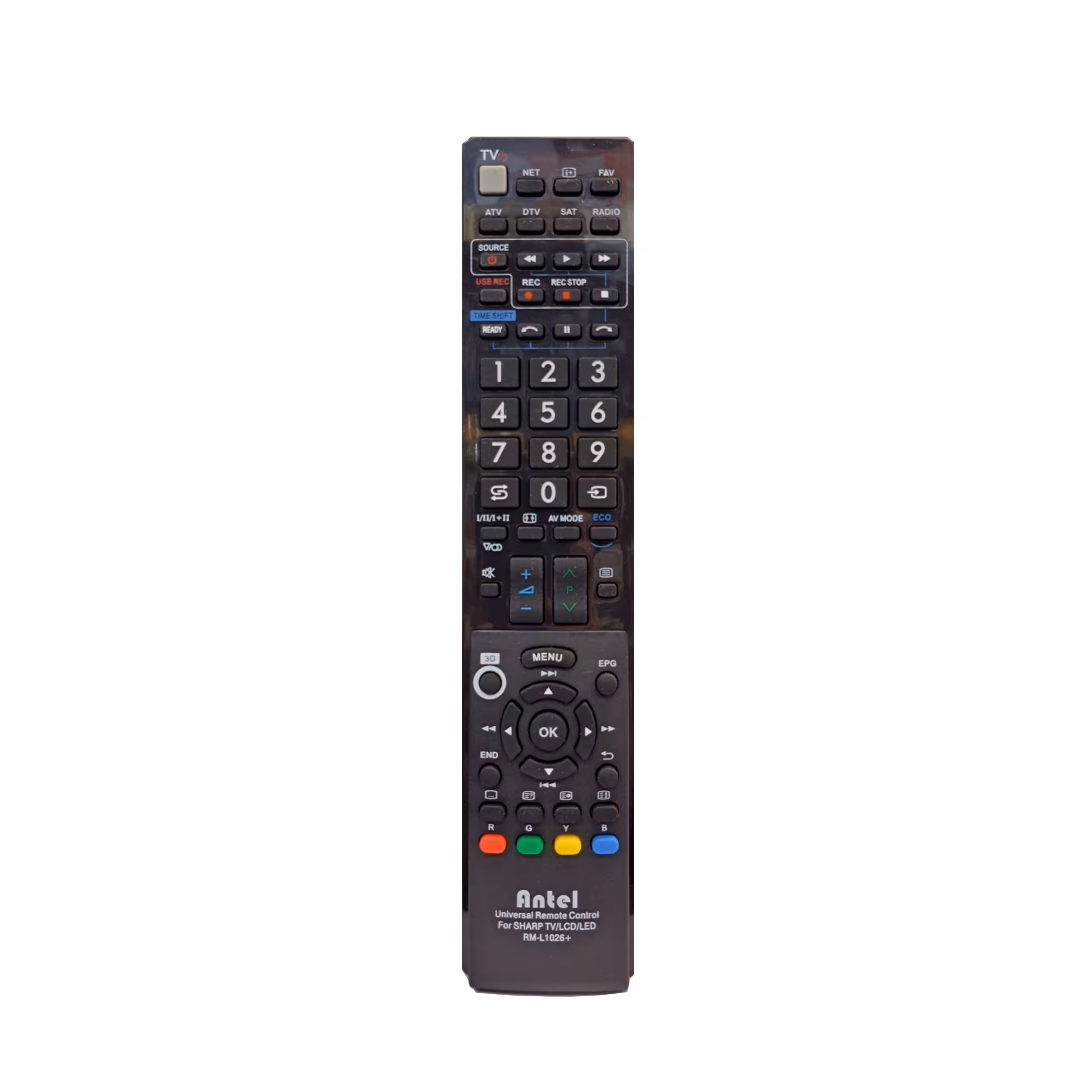 ریموت کنترل همه کاره مدل  RM-L1026 مناسب تلویزیون های شارپ