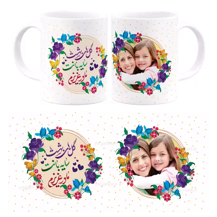 ماگ گل های بهشت سایه بانت مادر عزیزم مدل AF 2