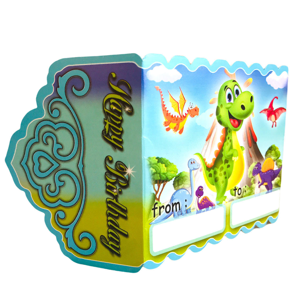 کارت دعوت مسترتم طرح دایناسور بسته 10 عددی