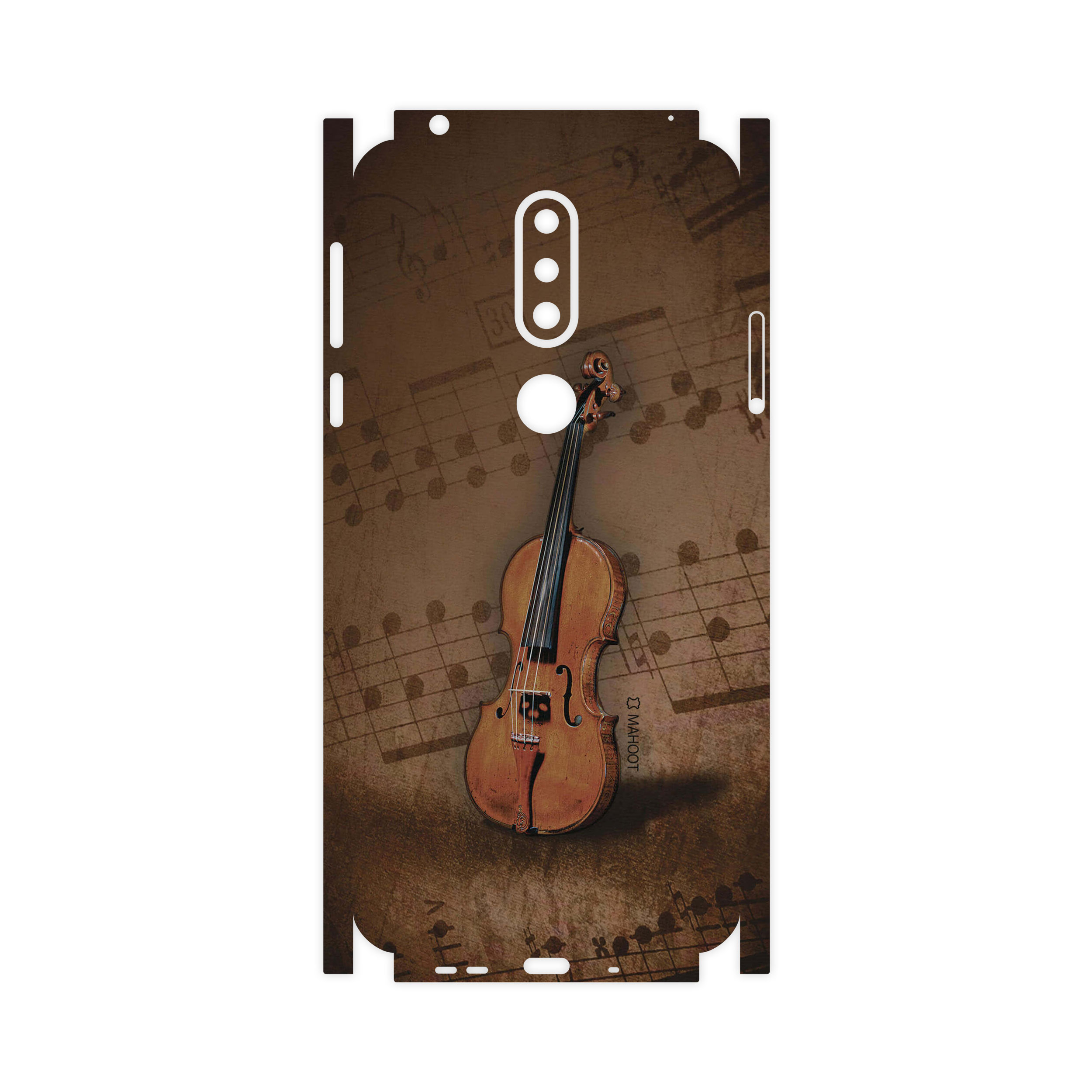 برچسب پوششی ماهوت مدل Violin-Instrument-FullSkin مناسب برای گوشی موبایل نوکیا 7.1