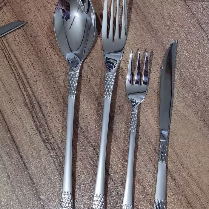 قاشق و چنگال یونیک حک شده آهنربا نگیر طرح ملبورن