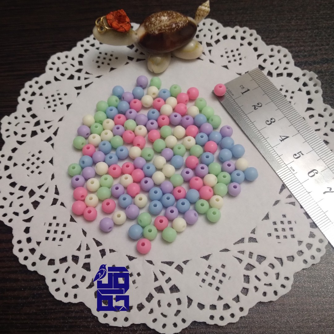 مهره مات سایز 6 رنگارنگ پک 25 عددی