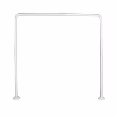 میله پرده حمام پیسو مدل U AL سایز 90x90 سانتی متر