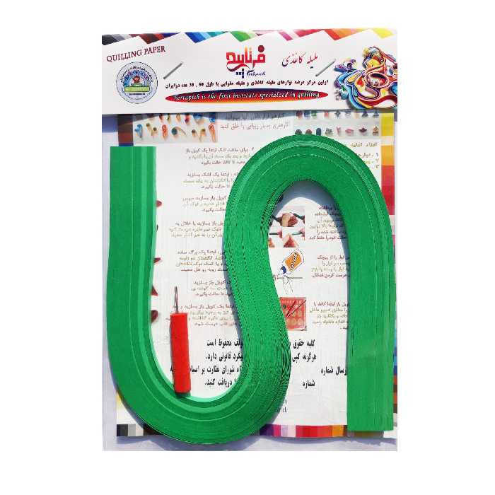 نوار ملیله کاغذی فرتاپیچ کد 01 بسته 100 عددی همراه پیچک