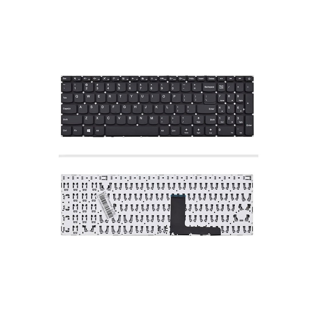 کیبورد لپتاپ لنوو IdeaPad 110-15IBR (با دکمه پاور بدون فریم)