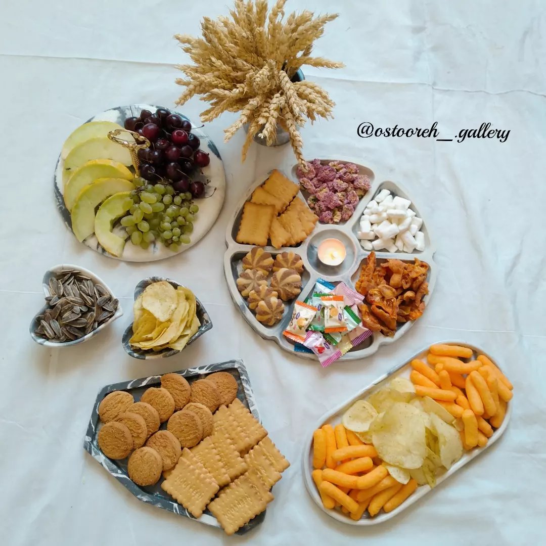 ست پذیرایی طرح سنگ مرمر  بتنی