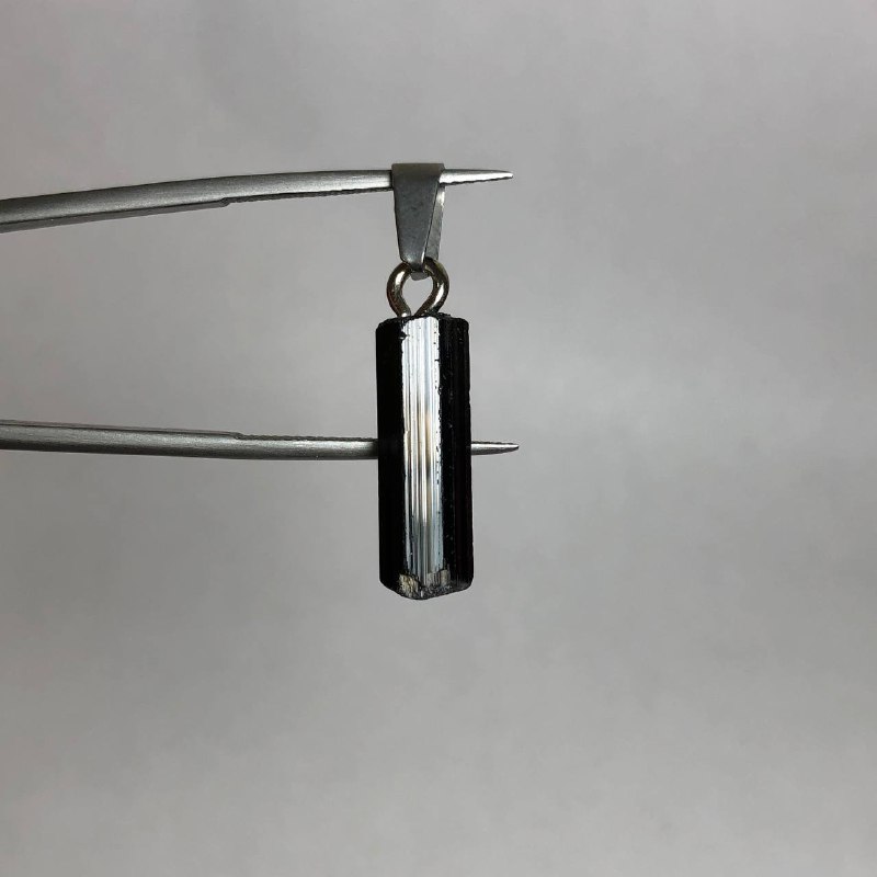 گردنی آویز تورمالین سیاه طبیعی 240507