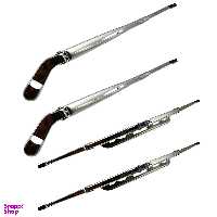 تیغه و بازویی  برف پاک کن خودرو مدل استیل کد DOUL-ST مناسب برای پراید بسته 4 عددی