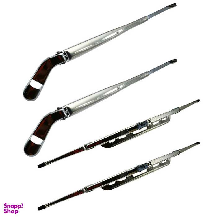 تیغه و بازویی  برف پاک کن خودرو مدل استیل کد DOUL-ST مناسب برای پراید بسته 4 عددی