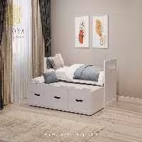 تخت خواب کشویی مدرن رایان مدل BM312