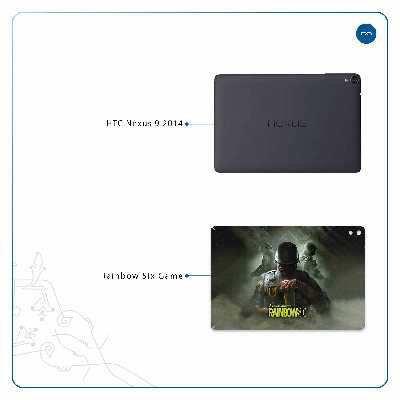 برچسب پوششی ماهوت مدل Rainbow-Six-Game مناسب برای تبلت اچ تی سی Nexus 9 2014