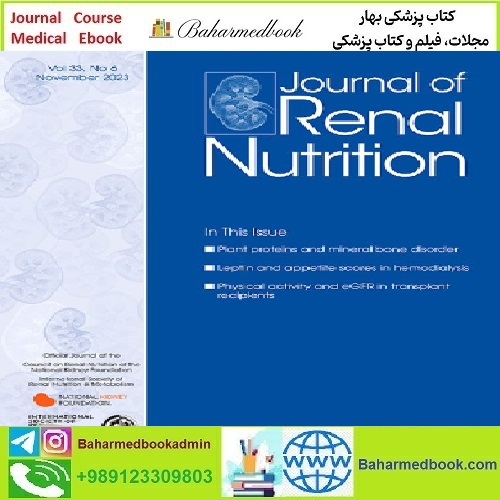 Journal of Renal Nutrition Volume 33 Issue 1 to 6 2023