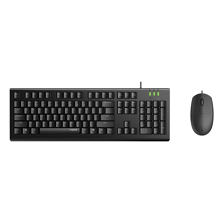 ست موس و کیبورد با سیم Rapoo X125s Pro | فروشگاه اینترنتی شهر لپ تاپ