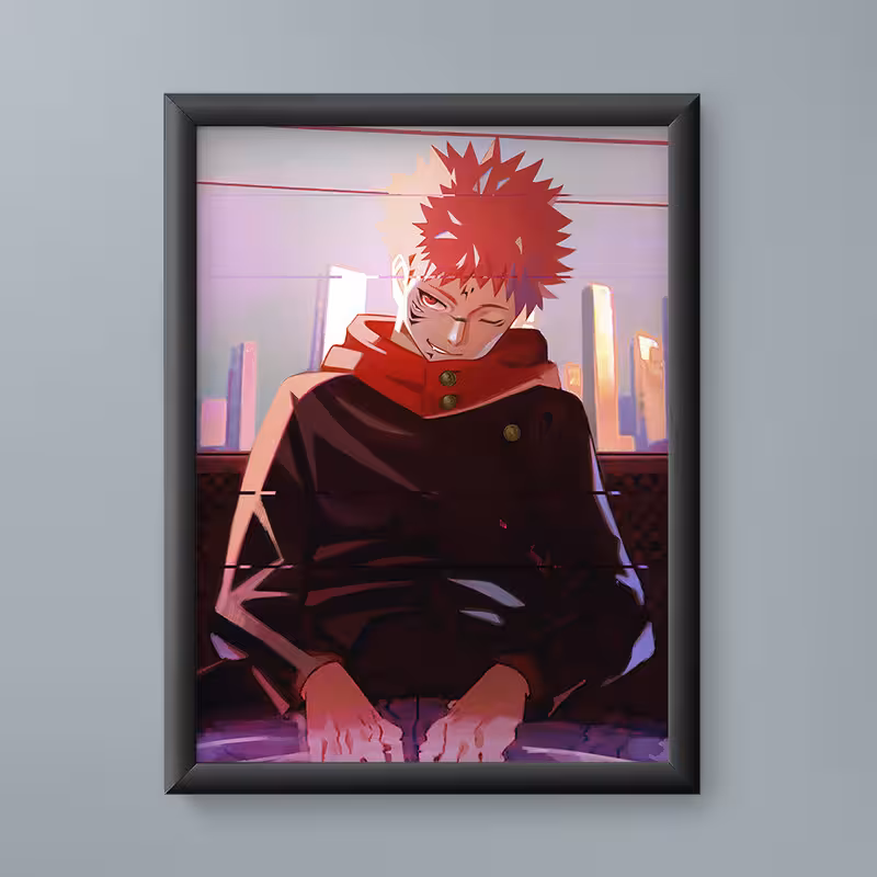 تابلو مدل یوجی ایتادوری جوجوتسو کایسن yuji itadori Jujutsu Kaisen 05 | دنیای قاب